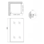 Душевая перегородка Qtap Walk-In Standard CRM201.C8 100х200 см, стекло Clear 8 мм, покрытие CalcLess