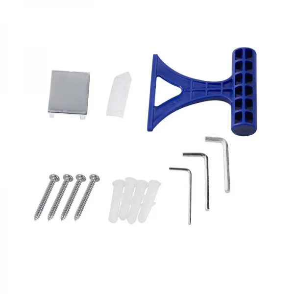 Душевая перегородка Qtap Walk-In Standard CRM201.C8 100х200 см, стекло Clear 8 мм, покрытие CalcLess