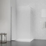 Душевая перегородка Qtap Walk-In Standard CRM2011.C8 110х200 см, стекло Clear 8 мм, покрытие CalcLess