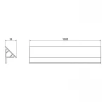 Декоративная планка для поддона и ванны Qtap Water cover WHI60101802