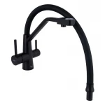 Смеситель для кухни Lidz Aria 020F3 с гибким изливом с подключением для питьевой воды (k35) LDARI020F3BLA39212 BLA