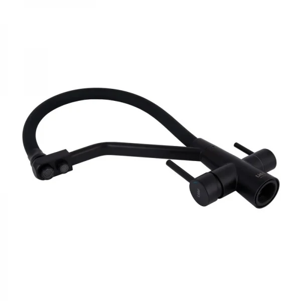 Смеситель для кухни Lidz Aria 020F3 с гибким изливом с подключением для питьевой воды (k35) LDARI020F3BLA39212 BLA