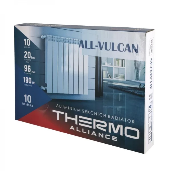 Радиатор алюминиевый Thermo Alliance All-Vulcan 500/96 1,05 кг