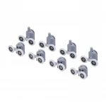 Комплект двойных роликов Lidz Rolki SAT.DOUBLE.23.4 для стекла 4 мм