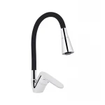 Змішувач для кухні Lidz Tani 008F3 з гнучким виливом (k40) LDTAN008F3BCR39484 Black / Chrome