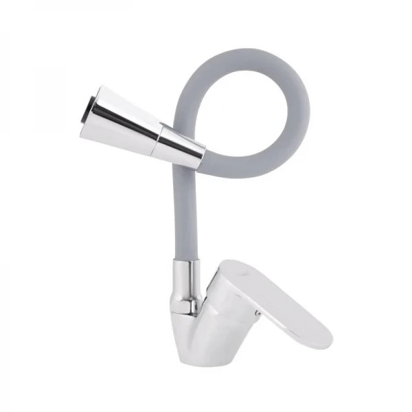 Змішувач для кухні Lidz Tani 008F3 з гнучким виливом (k40) LDTAN008F3GCR39507 Grey / Chrome