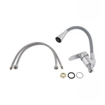 Змішувач для кухні Lidz Tani 008F3 з гнучким виливом (k40) LDTAN008F3GCR39507 Grey / Chrome