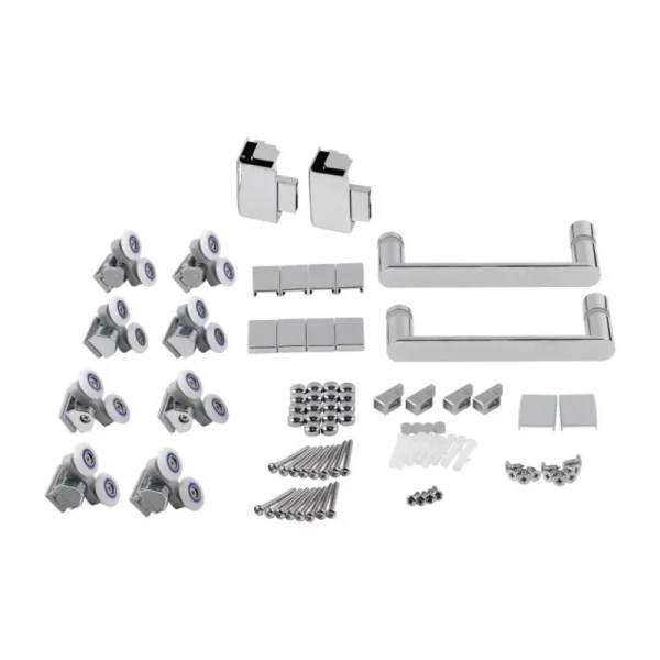 Набор Qtap душевая кабина Taurus CRM1011SC6 Clear 100х100 см + поддон Tern 301112