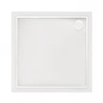 Набор Qtap душевая кабина Taurus CRM1011SC6 Clear 100х100 см + поддон Tern 301112