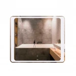 Дзеркало Qtap Leo 800х700 з LED-підсвічуванням Touch, димер, рег. яскравості QT117814187080W