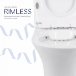 Унітаз-компакт Qtap Presto безобідковий з сідінням Soft-close QT24221217AW