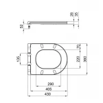 Сиденье для унитаза Qtap (Robin, Aries) с микролифтом Slim QT99HXU13W