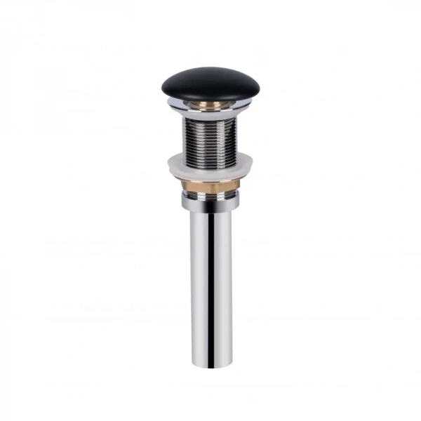 Раковина-чаша Qtap Robin 610х400х145 Matt black с донным клапаном QT132143PMBMB