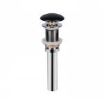 Раковина-чаша Qtap Robin 610х400х145 Matt black с донным клапаном QT132143PMBMB