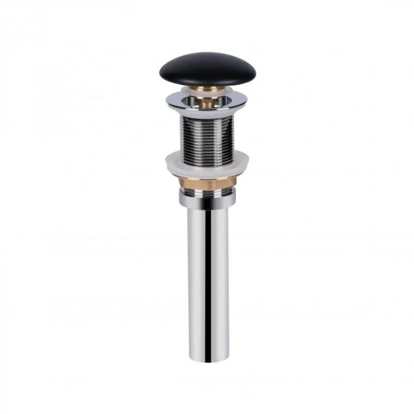 Раковина-чаша Qtap Robin 610х400х145 Matt black с донным клапаном QT132143PMBMB