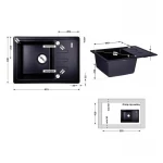 Кухонная мойка Lidz 620x435/200 ANT-15 (LIDZANT15780500200)
