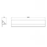 Декоративная планка для поддона и ванны Qtap Water cover WHI60201802