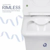 Унитаз-компакт Qtap Kalao безободковый с сиденьем Soft-close QT08221213AW