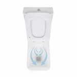 Унітаз-компакт Qtap Kalao безобідковий з сідінням Soft-close QT08221213AW