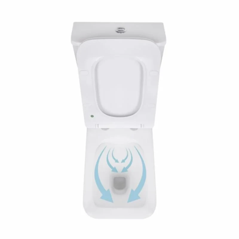 Унитаз-компакт Qtap Kalao безободковый с сиденьем Soft-close QT08221213AW