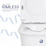 Унітаз-компакт Qtap Nando безобідковий з сидінням Soft-close QT12221222AW
