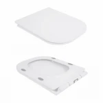 Унітаз-компакт Qtap Nando безобідковий з сидінням Soft-close QT12221222AW