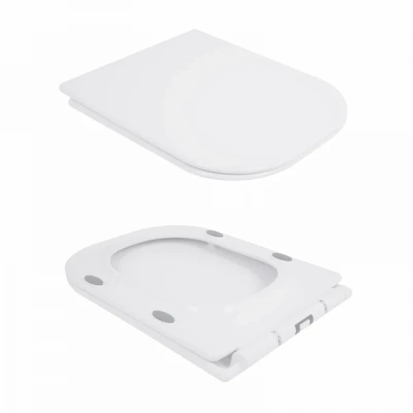 Унітаз-компакт Qtap Nando безобідковий з сидінням Soft-close QT12221222AW