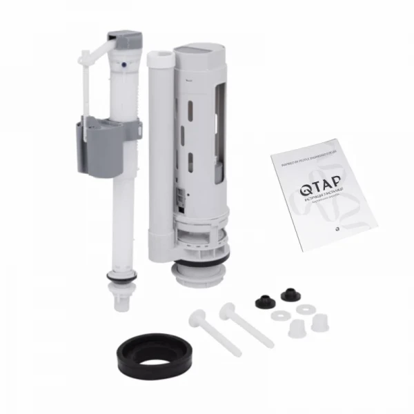 Унітаз-компакт Qtap Nando безобідковий з сидінням Soft-close QT12221222AW