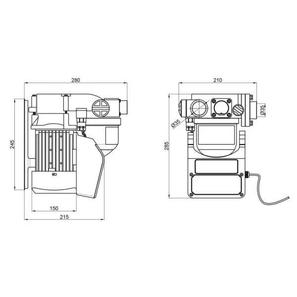 Насосная станция с автоматикой Thermo Alliance AWZB-680N 0,68 кВт