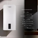 Водонагреватель электрический Thermo Alliance 80 л плоский вертикальный, сухой ТЭН 2 кВт (0,8+1,2) DT80V20G(PD)-D/2