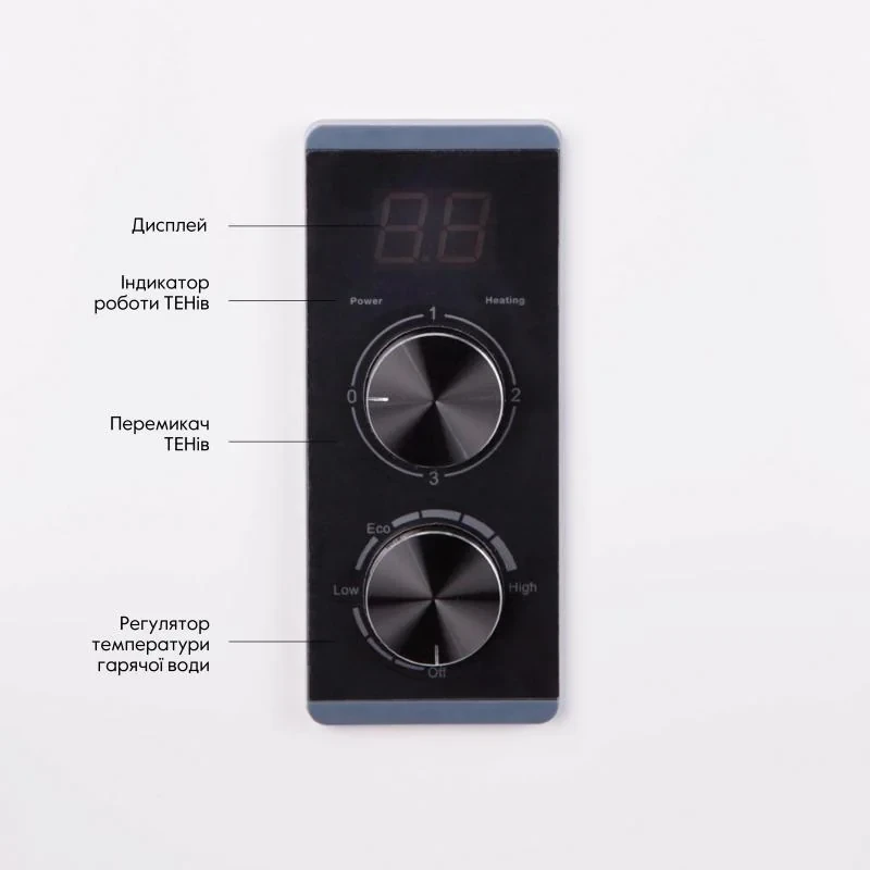 Водонагреватель электрический Thermo Alliance 80 л плоский вертикальный, сухой ТЭН 2 кВт (0,8+1,2) DT80V20G(PD)-D/2