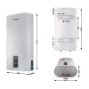 Водонагреватель электрический Thermo Alliance 50 л плоский вертикальный, мокрый ТЭН 2 кВт (0,8+1,2) DT50V20G(PD)/2