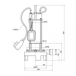 Насос фекальный Thermo Alliance WSD25-14-1,8CD 1,8 кВт
