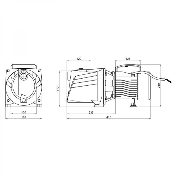 Насос самовсасывающий центробежный Thermo Alliance D-JNWm-10M 0,75 кВт