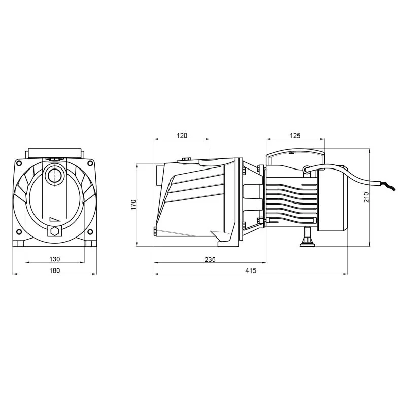 Насос самовсасывающий центробежный Thermo Alliance D-JNWm-10M 0,75 кВт