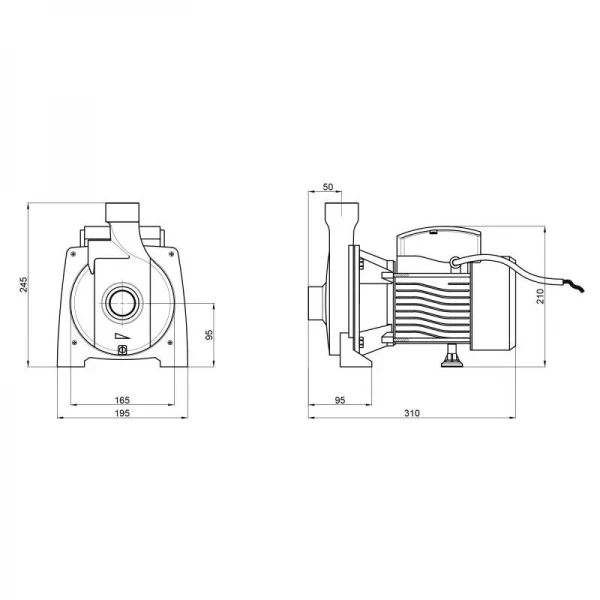 Насос поверхностный центробежный Thermo Alliance CPm145/1 0,55 кВт