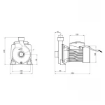 Насос поверхностный центробежный Thermo Alliance CPm158/1 0,75 кВт