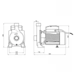 Насос поверхностный центробежный Thermo Alliance CPm170/1 1,1 кВт