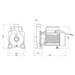Насос поверхностный центробежный Thermo Alliance CPm190/1 1,5 кВт