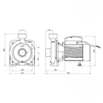 Насос поверхностный центробежный Thermo Alliance CPm200/2 1,5 кВт, 380 В