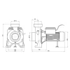 Насос поверхностный центробежный Thermo Alliance CPm300/4 2,2 кВт