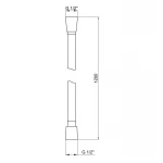 Шланг для ручного душа Qtap Hadice 1200 мм QTHADPVC120B Black Matt