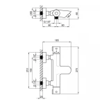 Смеситель для ванны Qtap Inspai-Therm термостатический QTINSCRMT300800 Chrome
