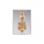 Душевая система универсальная Qtap Aquarius скрытого монтажа на два потребителя QTAQA64103NGC Chrome