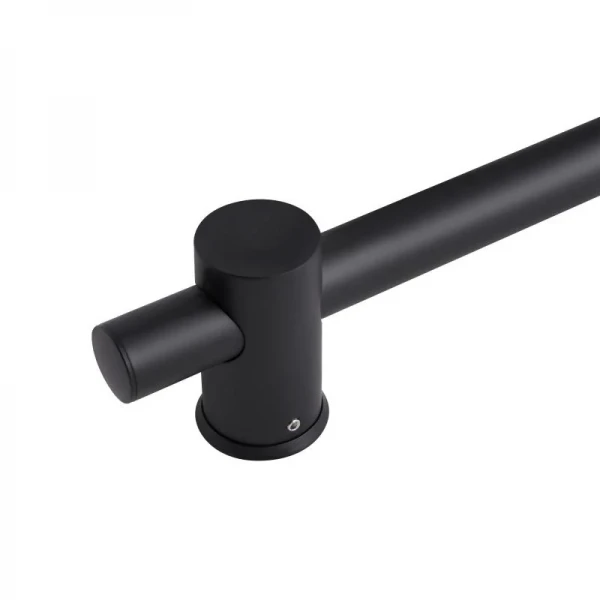 Душевая стойка с держателем универсальная Qtap Lepit 665 мм округлая QTLEP82103OB Black Matt