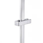 Душевая стойка с держателем универсальная Qtap Lepit 705 мм прямоугольная QTLEP82103NC Chrome