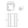 Душевая кабина Lidz Latwa SC90x90.SAT.LOW.GR, стекло тонированное 4 мм без поддона