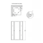 Душевая кабина Lidz Wawel SC80x80.SAT.LOW.GR, стекло тонированное 4 мм без поддона