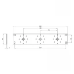 Настенная планка Icma с 6 винтами №411