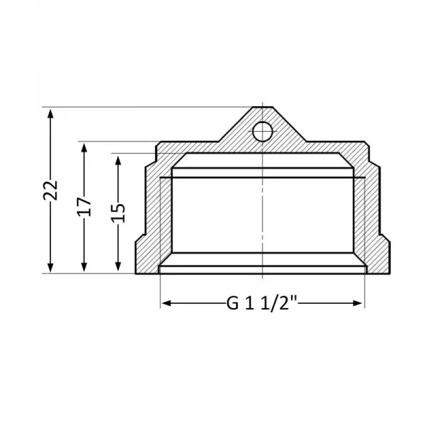 Заглушка SD Plus 1 1/2